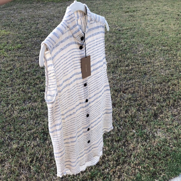 NWT Rachel Comey Bosa Shirt in Faded Stripe - Picture 8 of 16
